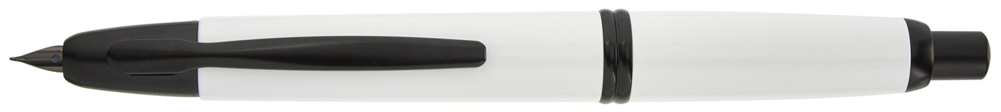 Pilot Vanishing Point White Black Matte - nibs.com