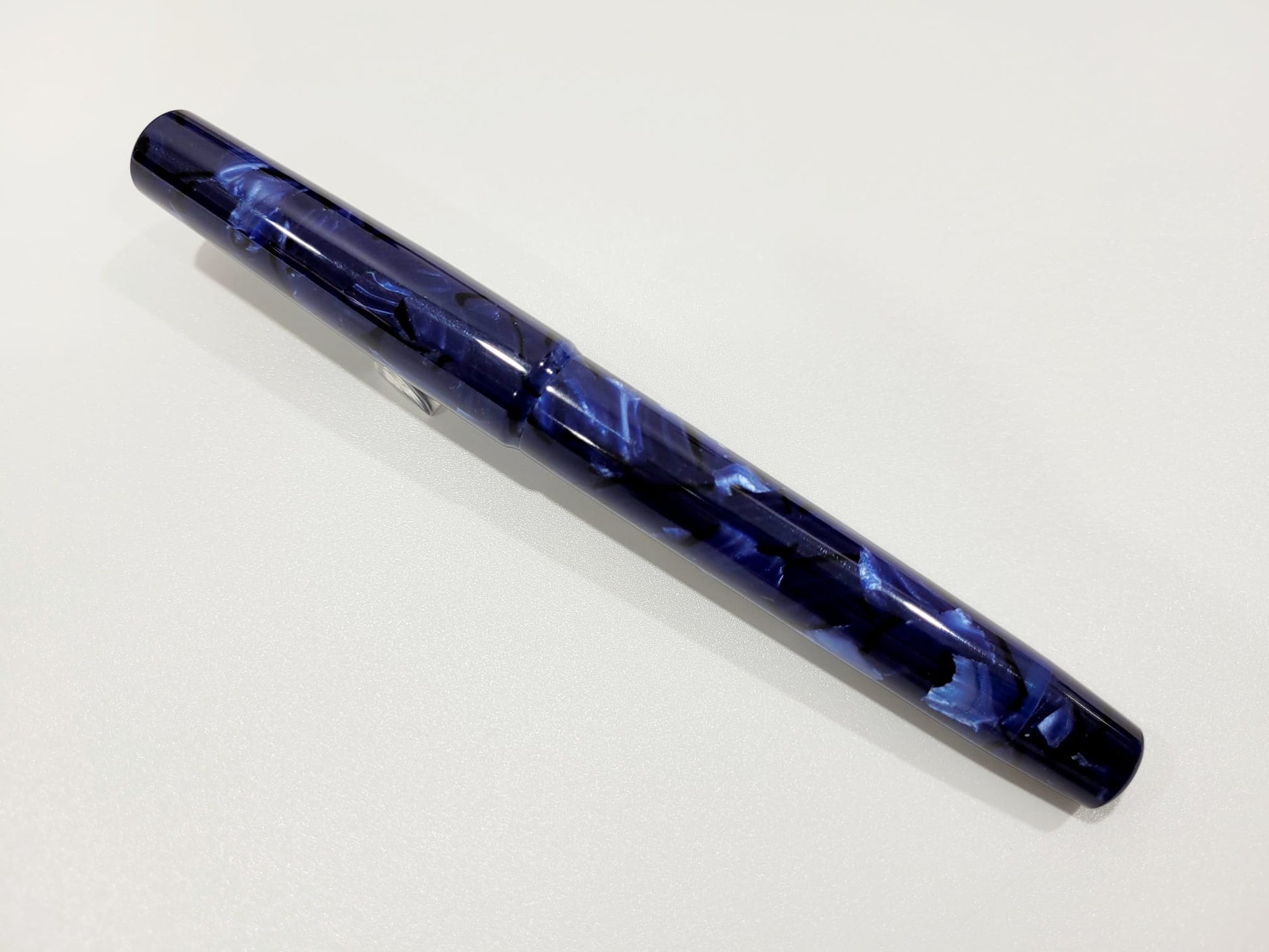 ASC Bologna Extra Minimalist Celluloid Blue La Royale Limited Edition - nibs.com