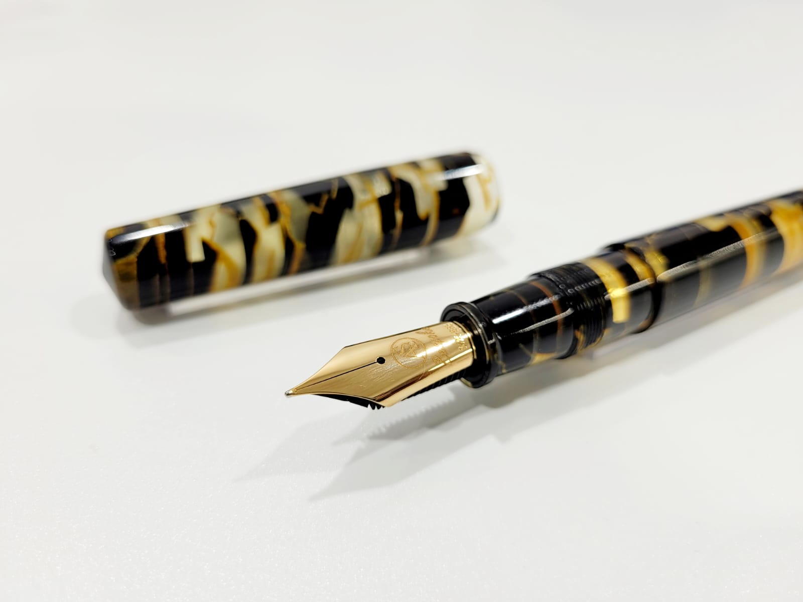 ASC Bologna Extra Minimalist Celluloid Black Lucens Limited Edition - nibs.com