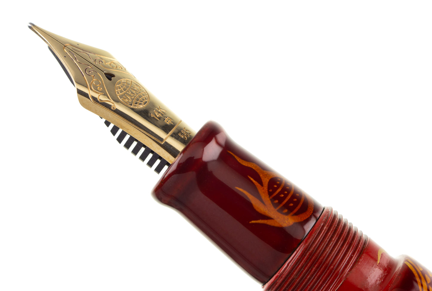 Nakaya Long Writer Ascending Dragon Aka-tamenuri - nibs.com