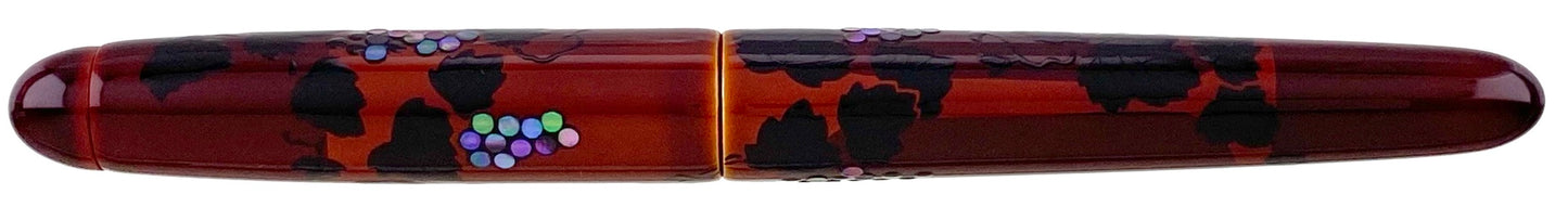 Nakaya Portable Writer Yakou Maki-e Grapes and Wine Glass - nibs.com