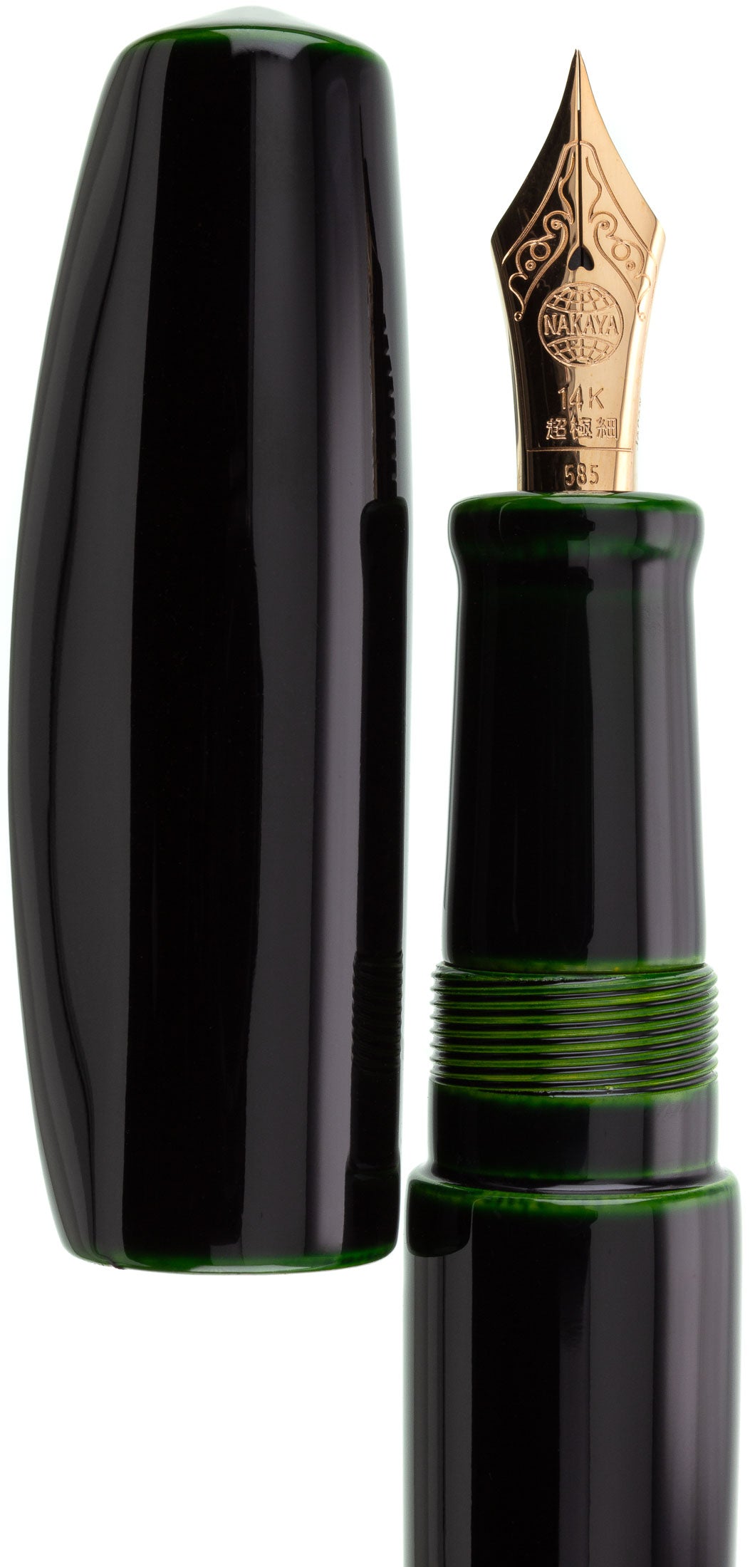 Nakaya Dorsal Fin Version 1 Midori-tamenuri - nibs.com
