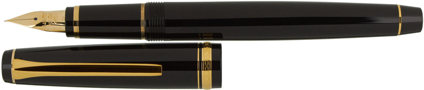 Pilot Falcon Resin Black Gold - nibs.com