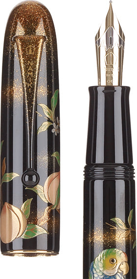 Namiki Yukari Royale Parrot with Peach - nibs.com