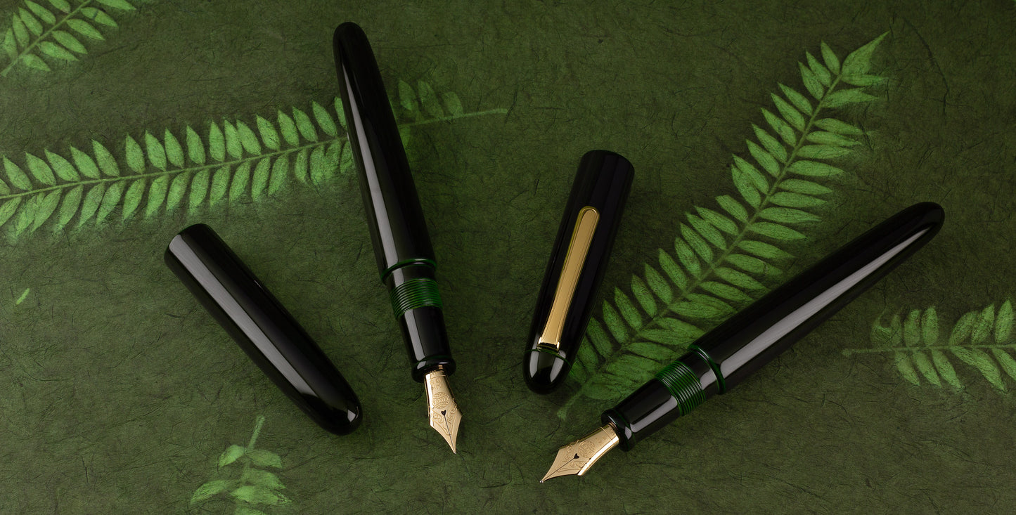 Nakaya Portable Writer Midori-tamenuri - nibs.com