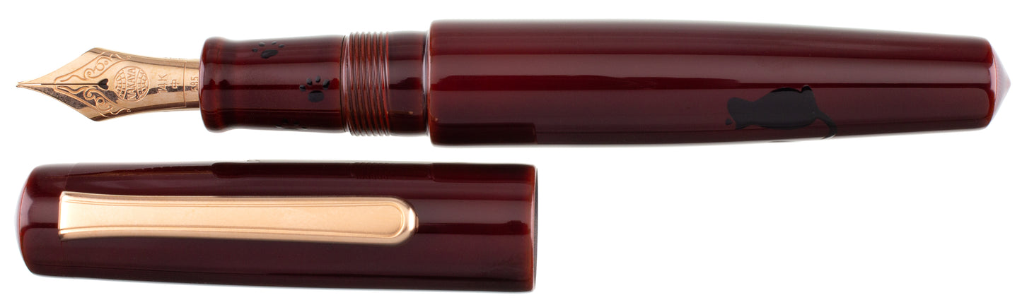 Nakaya Piccolo Writer Enjoying The Moon Cat - nibs.com