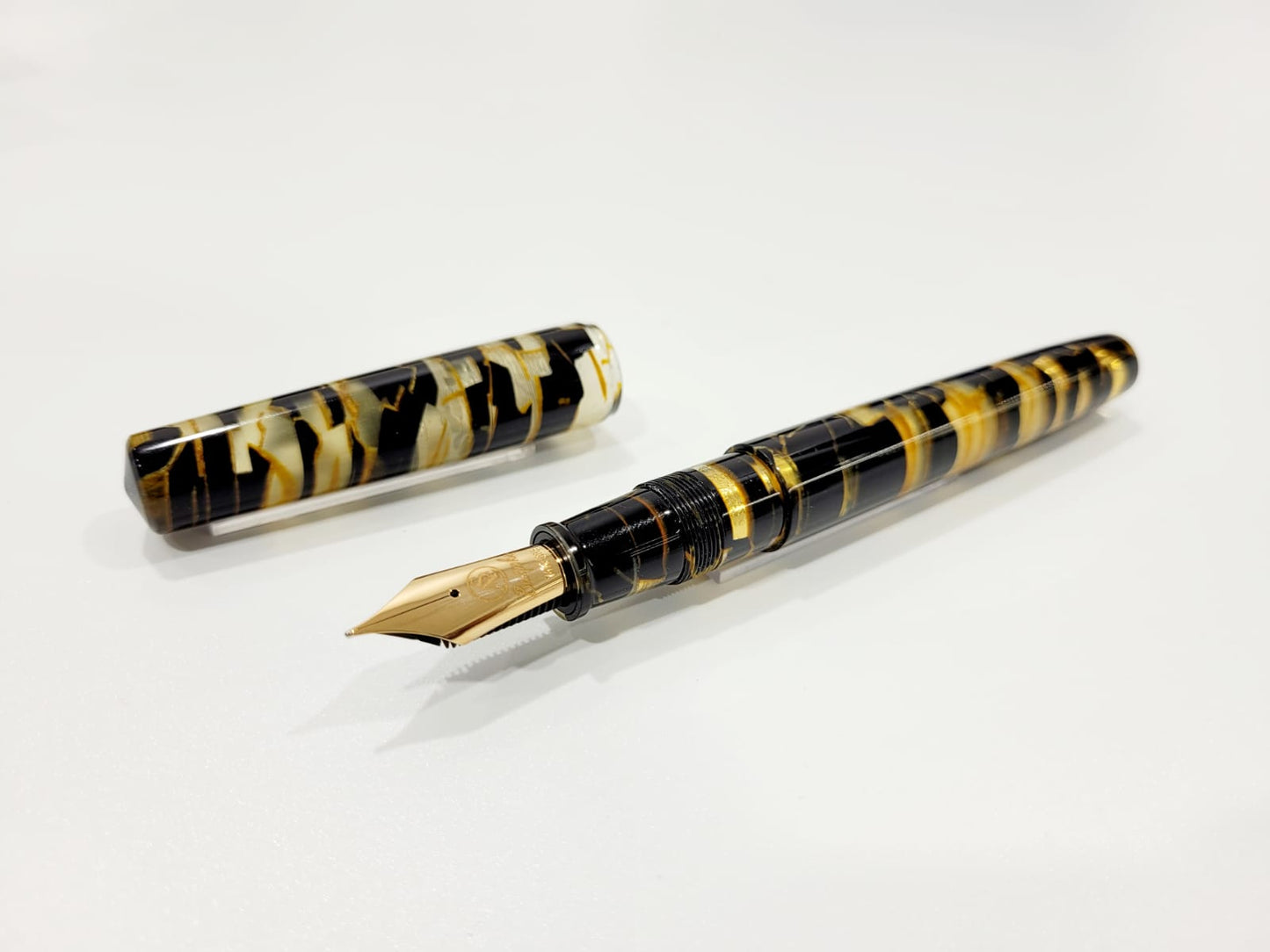 ASC Bologna Extra Minimalist Celluloid Black Lucens Limited Edition - nibs.com