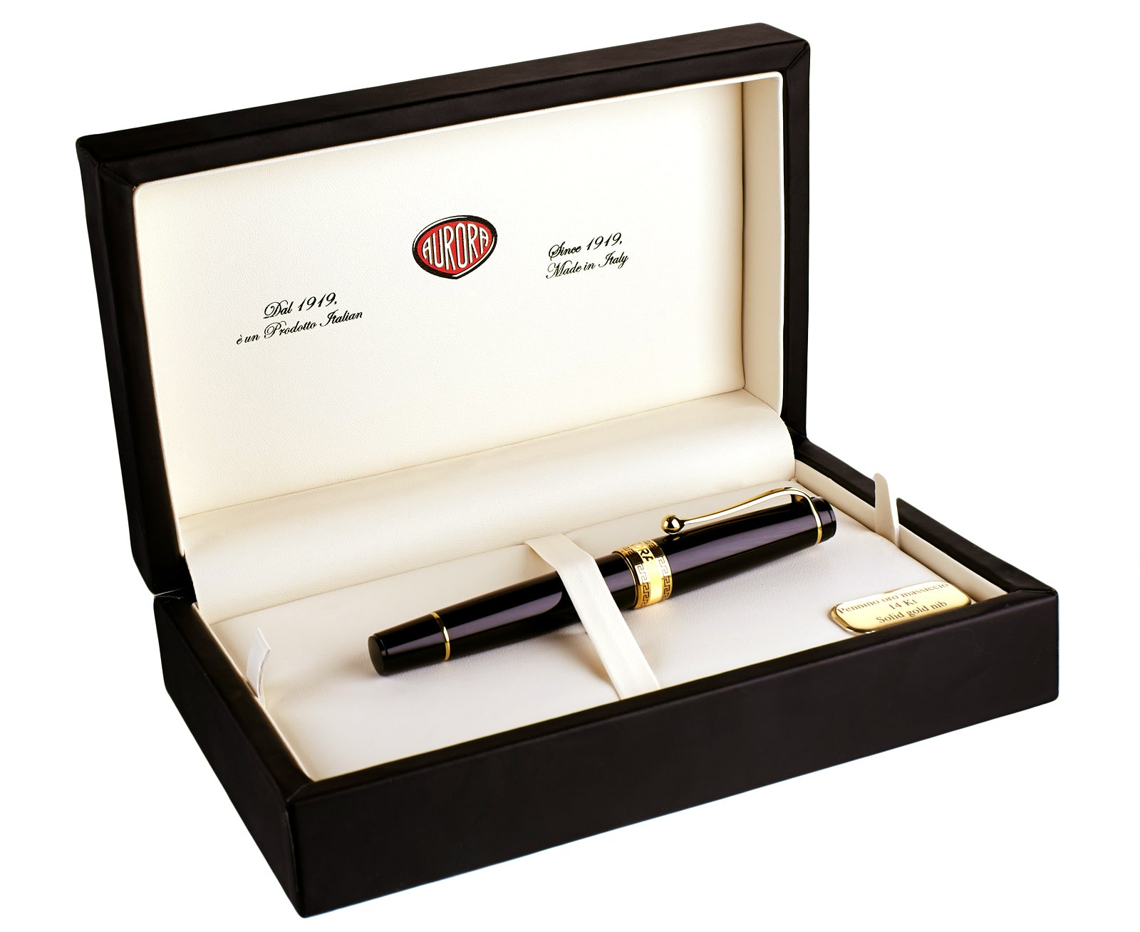 Aurora Optima Resin Black Gold - nibs.com