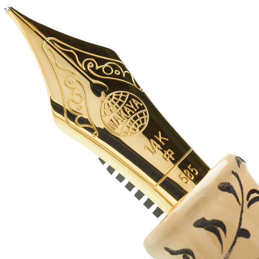 Nakaya Piccolo Cigar Housoge White - nibs.com