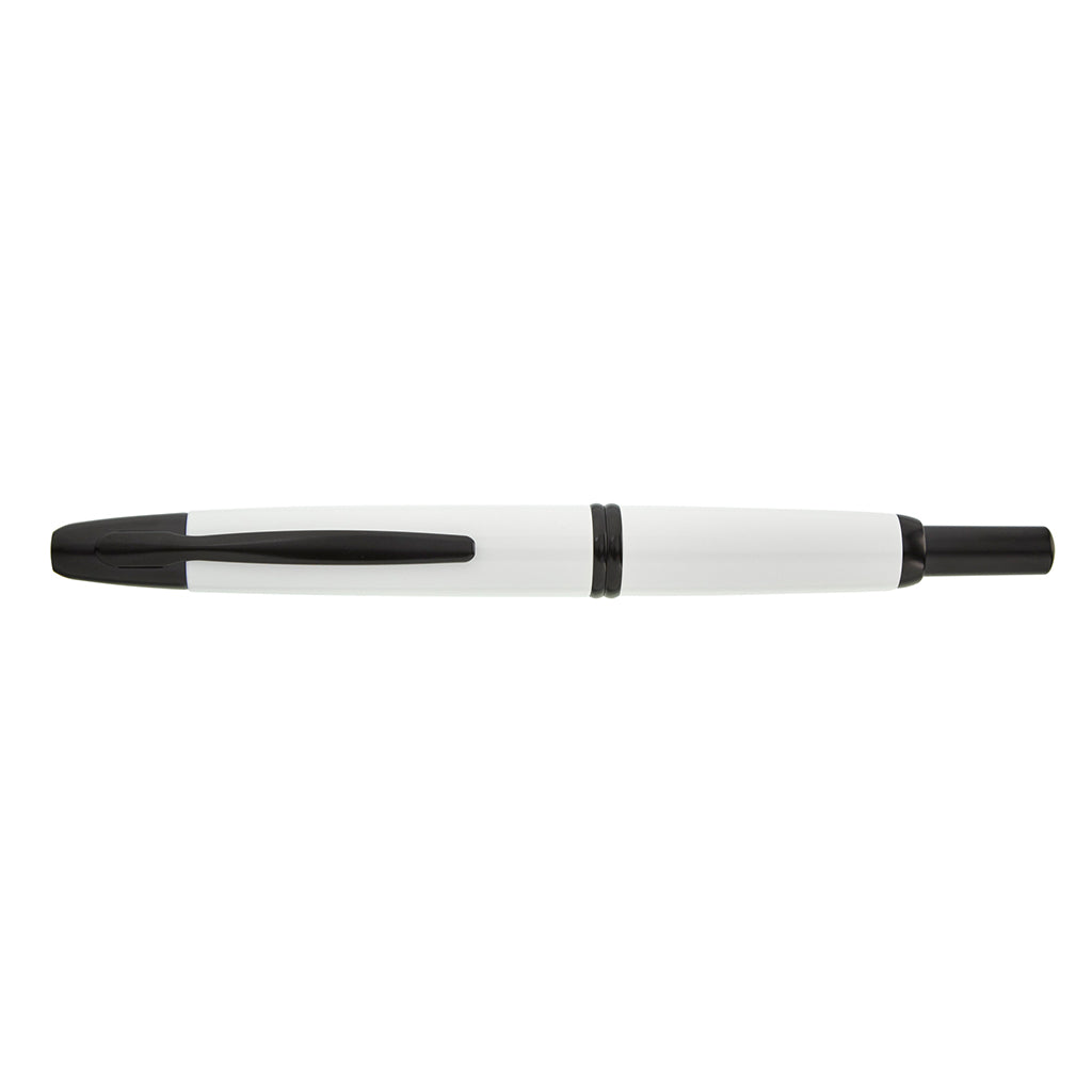 Pilot Vanishing Point White Black Matte - nibs.com