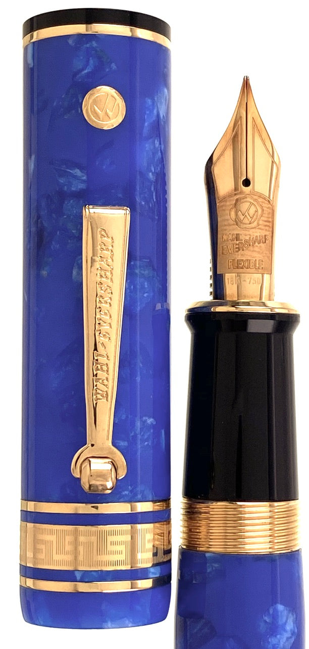Wahl Eversharp Decoband Blue Amalfi Gold - nibs.com
