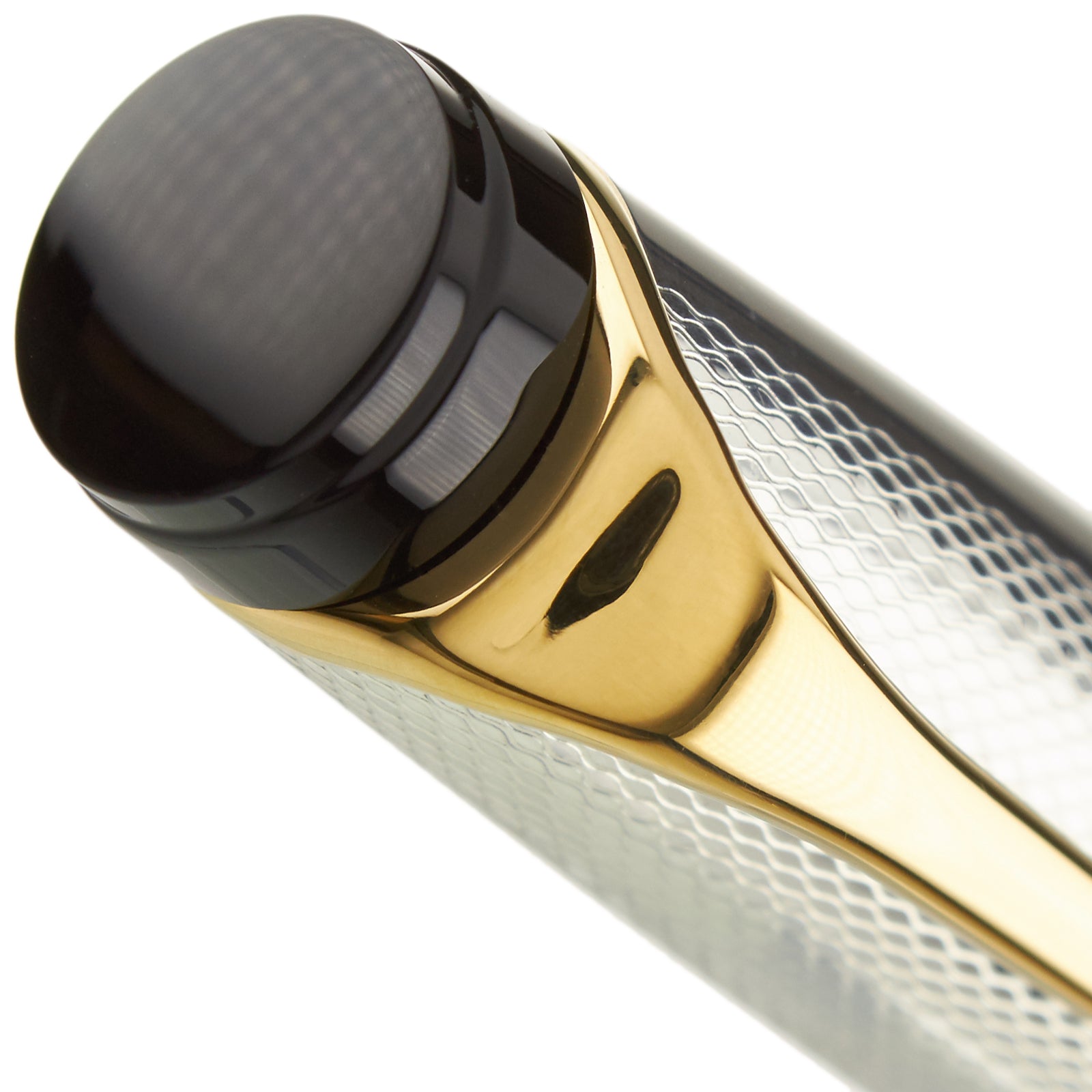 Aurora Optima Black Resin Silver Cap - nibs.com