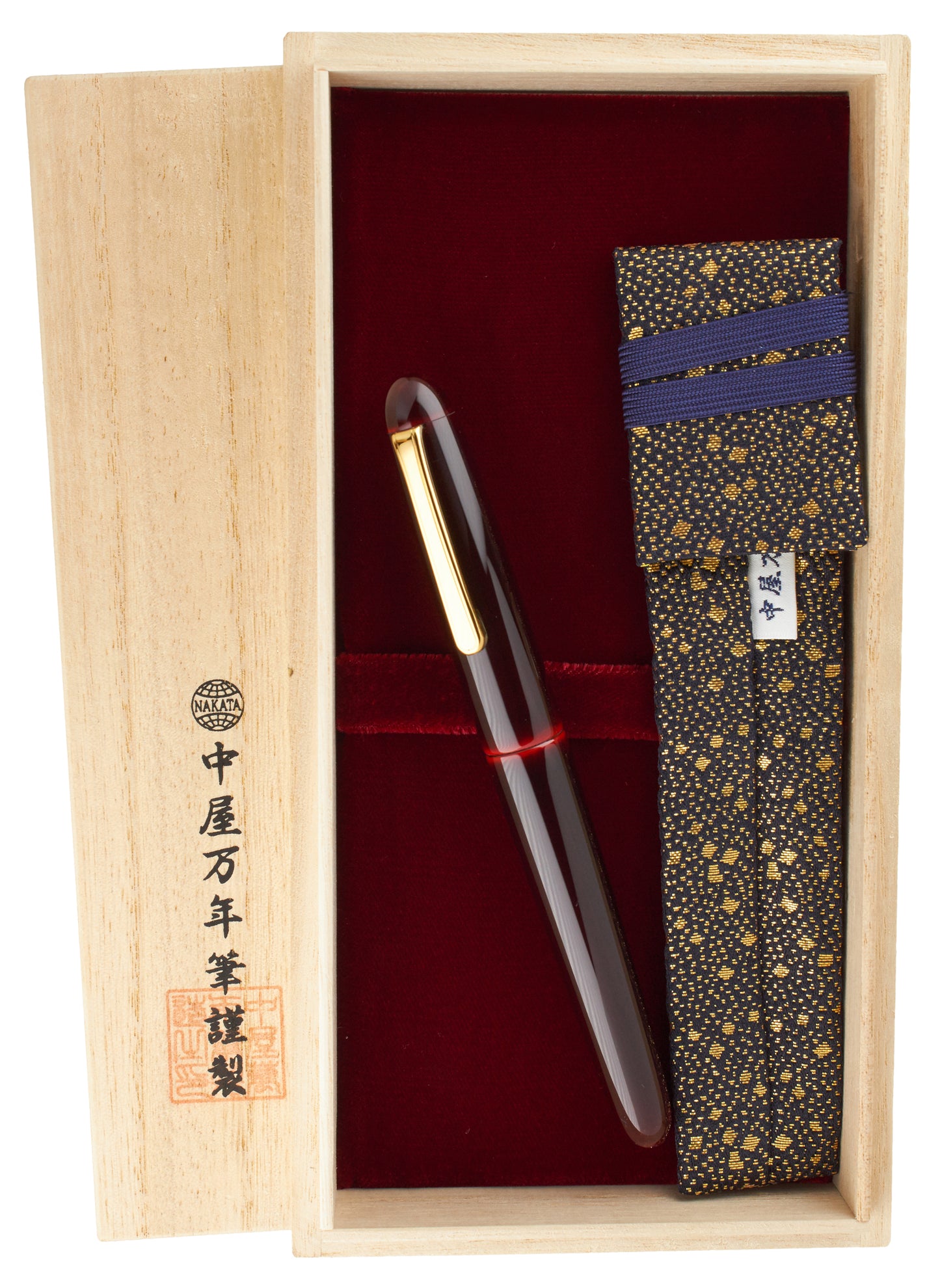 Nakaya Portable Writer Aka-tamenuri - nibs.com