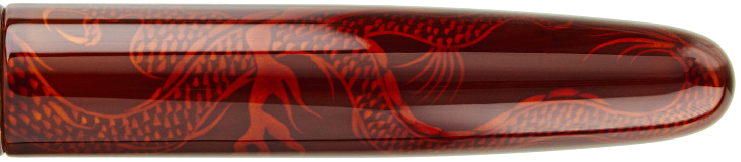 Nakaya 17mm Portable Cigar Ascending Dragon Heki-tamenuri - nibs.com