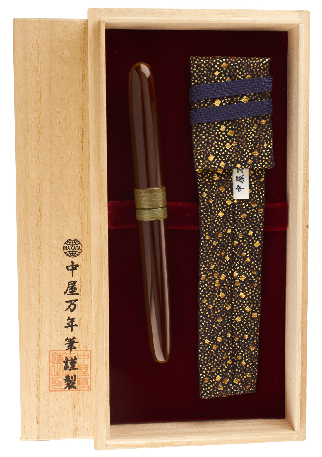 Nakaya Portable Cigar String Rolled Heki-tamenuri - nibs.com