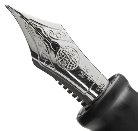 Nakaya Naka-ai Cigar Matte Black Hairline - nibs.com