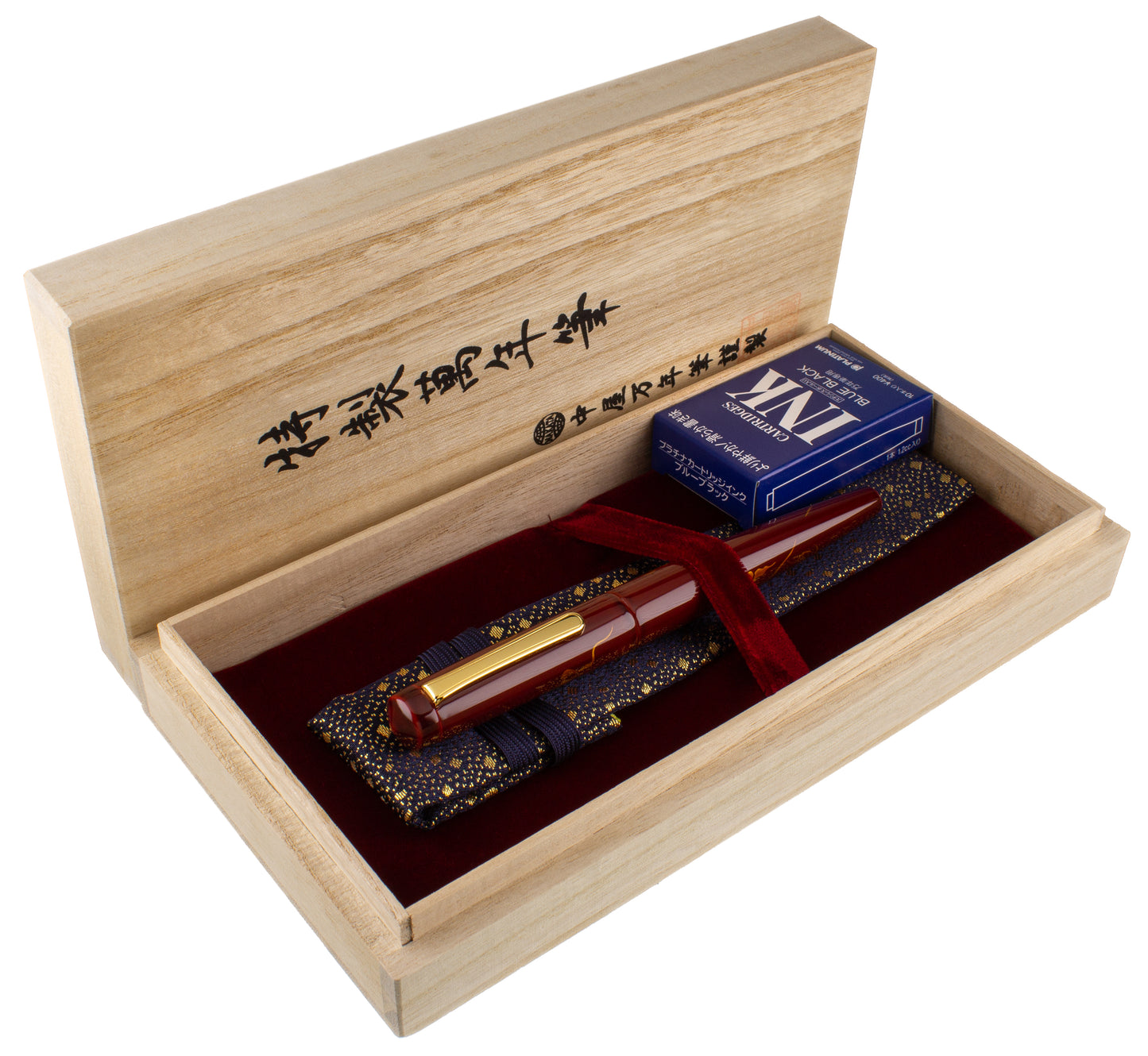 Nakaya Long Writer Ascending Dragon Aka-tamenuri - nibs.com