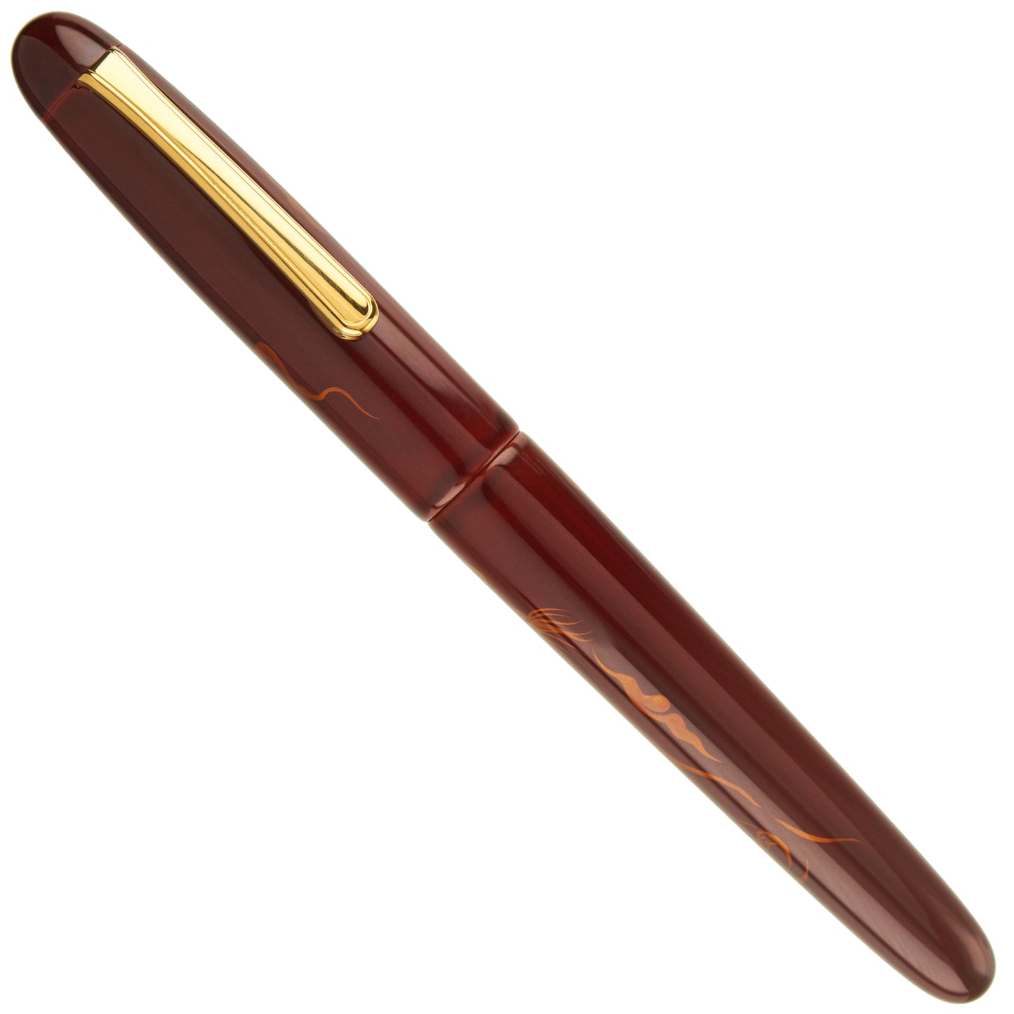 Nakaya Portable Writer Ascending Dragon Aka-tamenuri - nibs.com