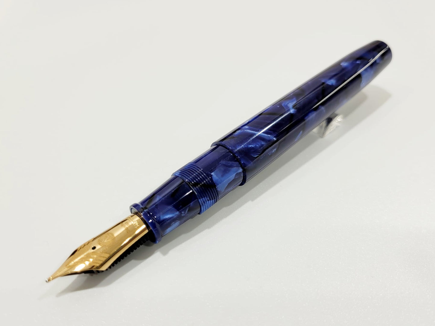 ASC Bologna Extra Minimalist Celluloid Blue La Royale Limited Edition - nibs.com