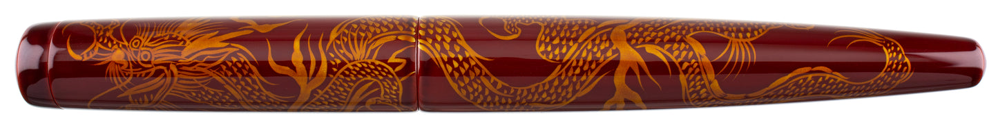 Nakaya Long Writer Ascending Dragon Aka-tamenuri - nibs.com