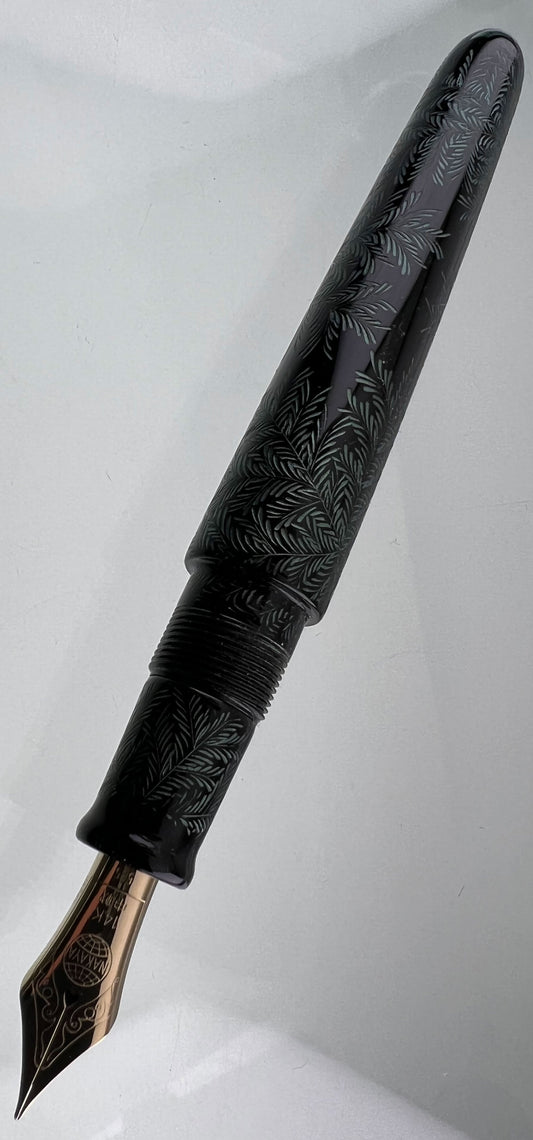 Nakaya Portable Cigar Shinobu Black Green - nibs.com