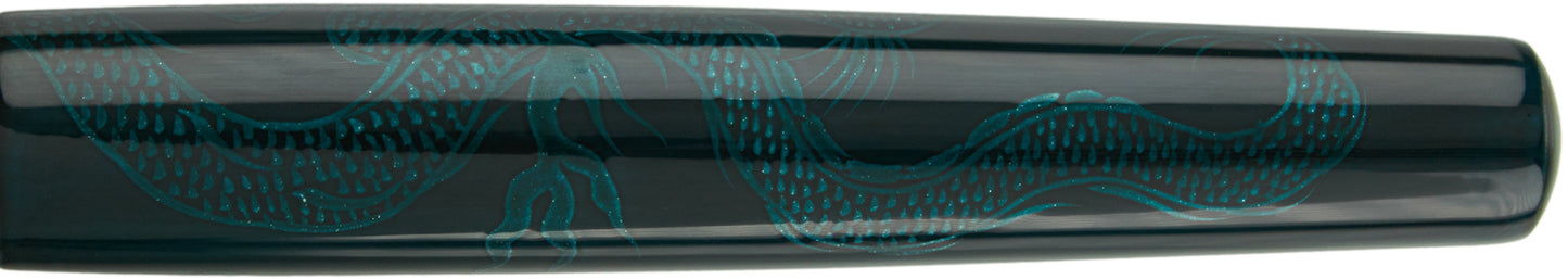 Nakaya Neo Standard Ascending Dragon Ao-tamenuri - nibs.com