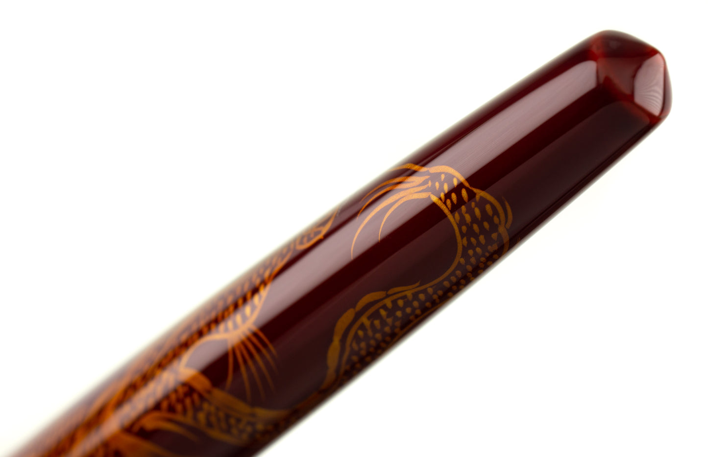 Nakaya Long Writer Ascending Dragon Aka-tamenuri - nibs.com