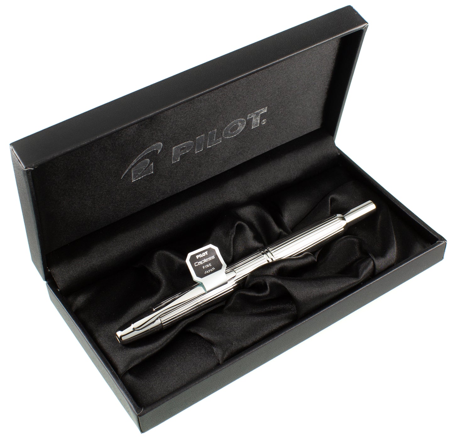 Pilot Vanishing Point Silver Stripes - nibs.com
