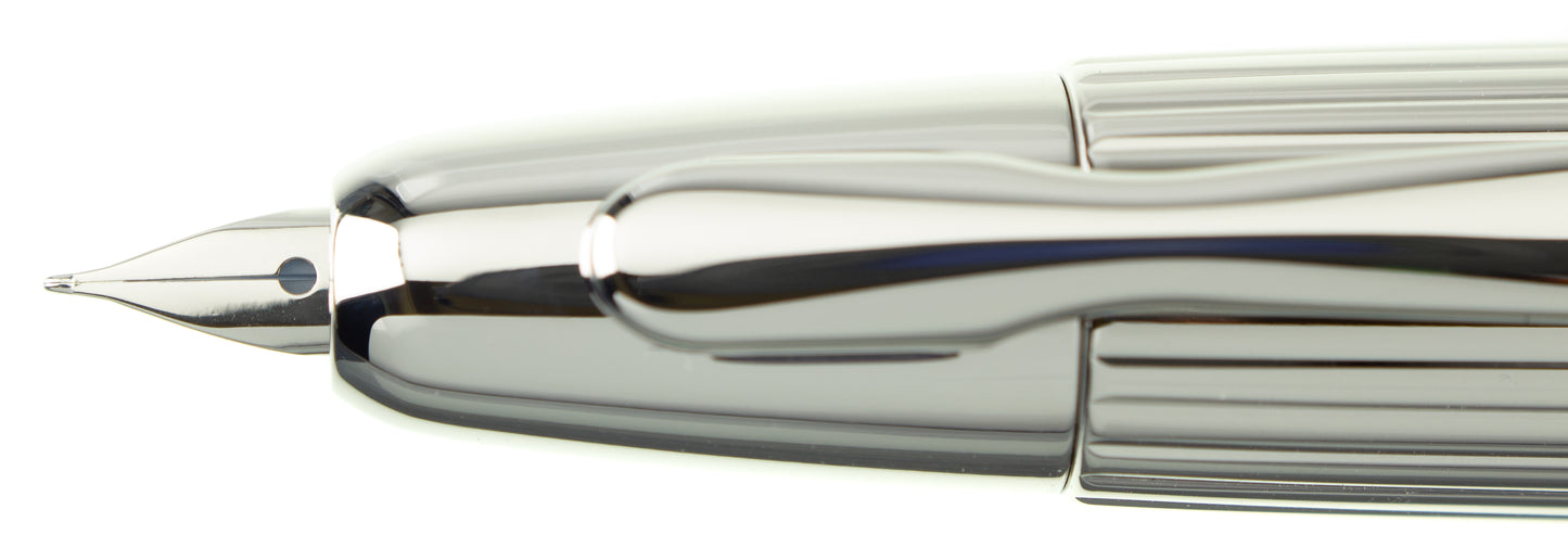 Pilot Vanishing Point Silver Stripes - nibs.com