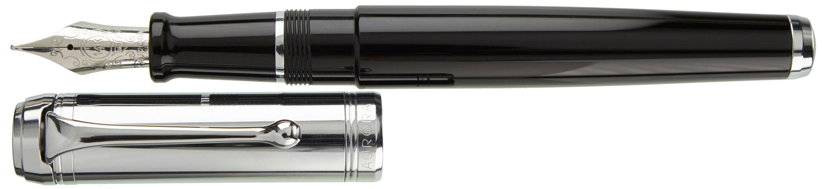 Aurora Talentum Chrome Cap Black - nibs.com