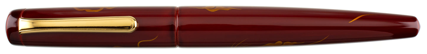 Nakaya Long Writer Ascending Dragon Aka-tamenuri - nibs.com