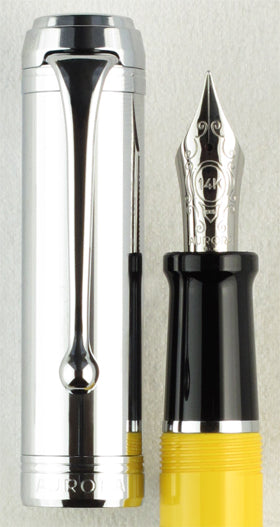 Aurora Talentum Chrome Cap Yellow - nibs.com