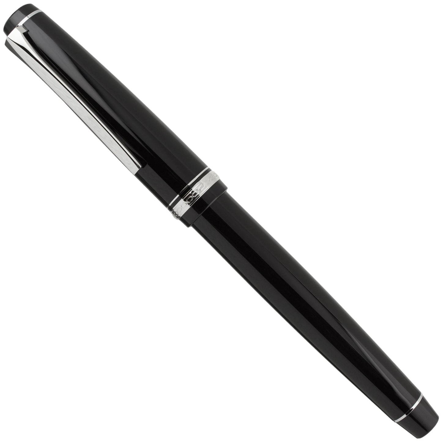 Pilot Falcon Resin Black Rhodium - nibs.com
