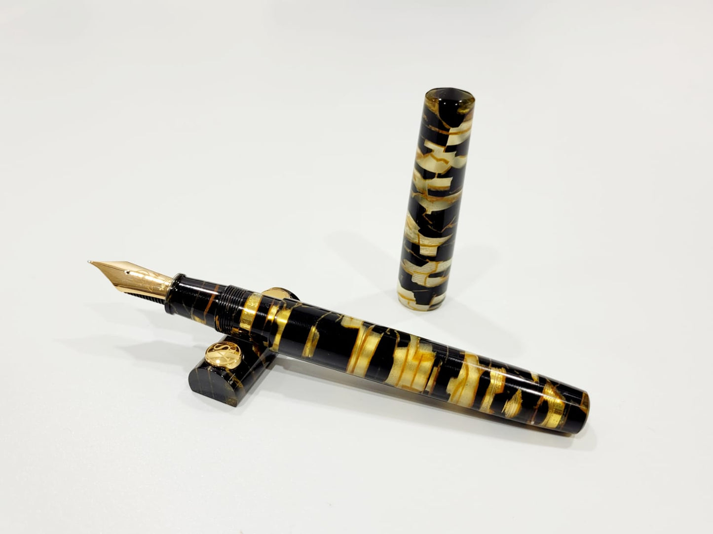 ASC Bologna Extra Minimalist Celluloid Black Lucens Limited Edition - nibs.com