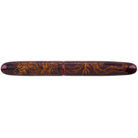 Nakaya 17mm Portable Cigar Ascending Dragon Aka-tamenuri - nibs.com