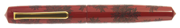 Nakaya Piccolo Writer Shinobu Red Black - nibs.com