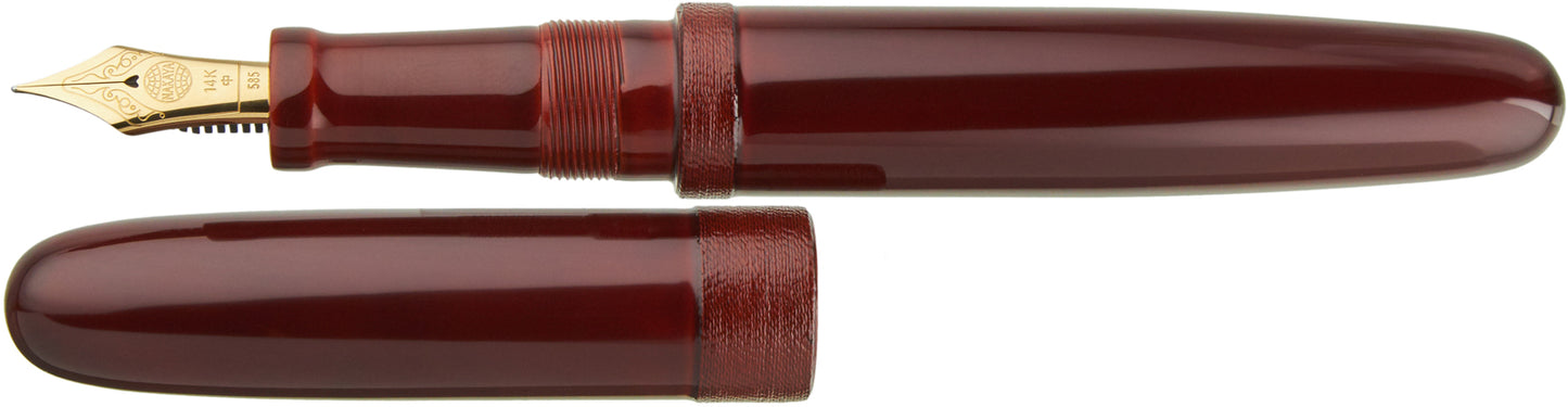 Nakaya 17mm Portable Cigar String Rolled Aka-tamenuri - nibs.com