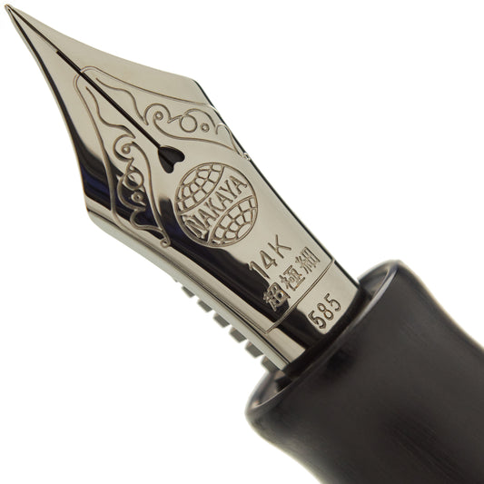 Nakaya Naka-ai Writer Matte Black Hairline - nibs.com
