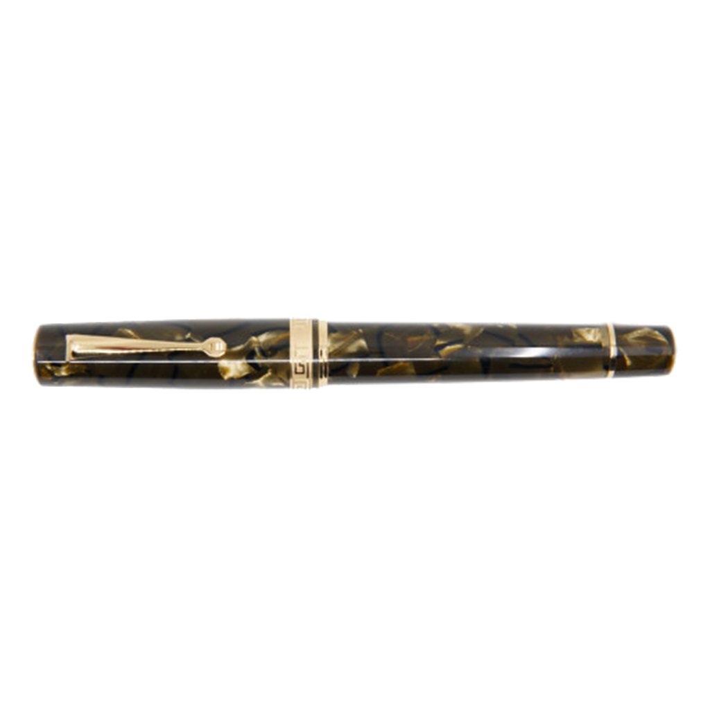 ASC Bologna Medio Green Autumn Celluloid Gold - nibs.com