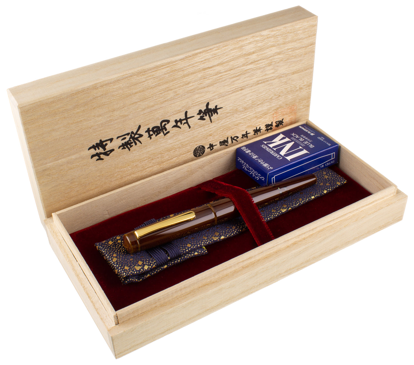 Nakaya Naka-ai Writer Blue Rose with Raden - nibs.com