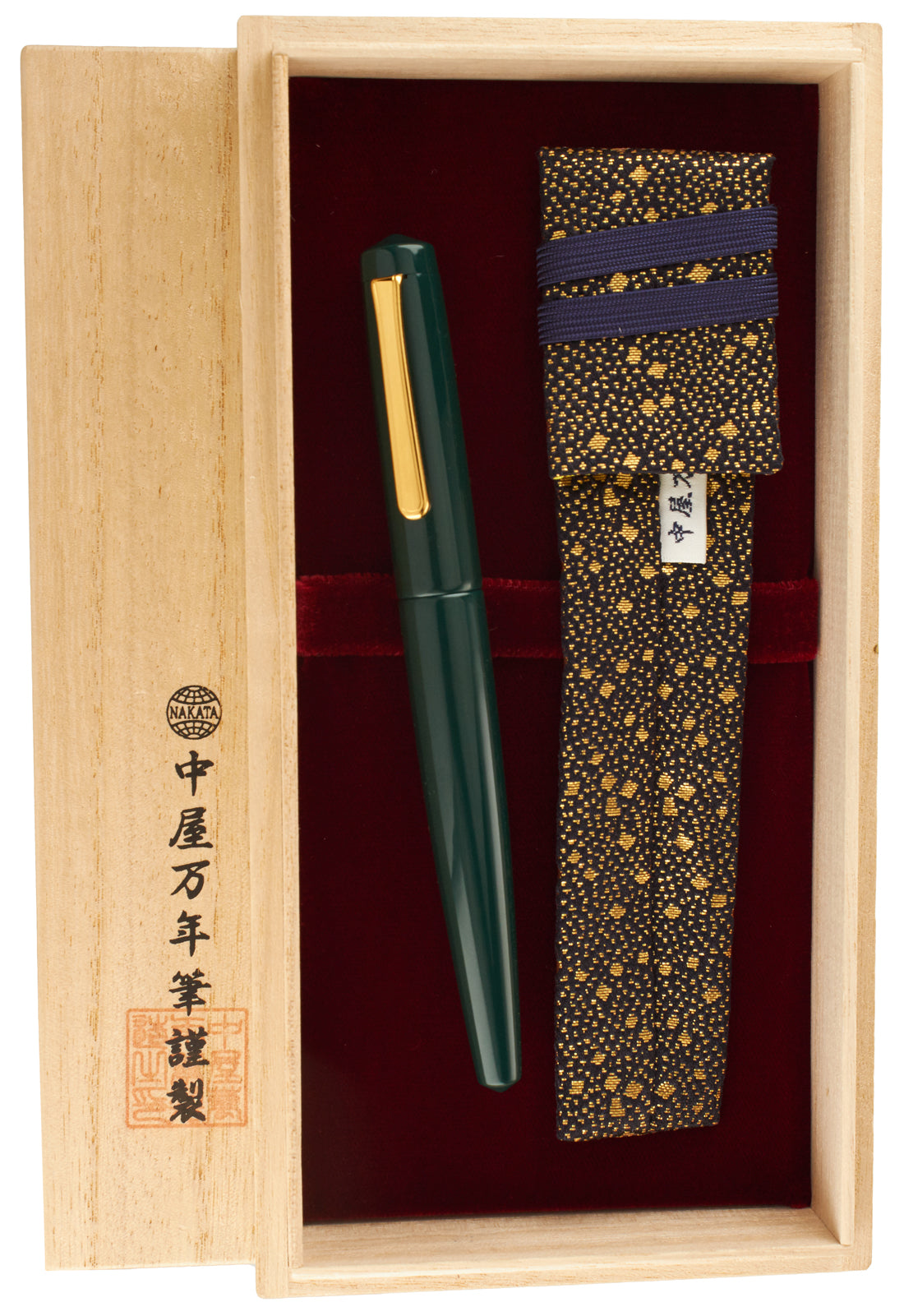 Nakaya Naka-ai Writer Ballpen Midori Gold - nibs.com
