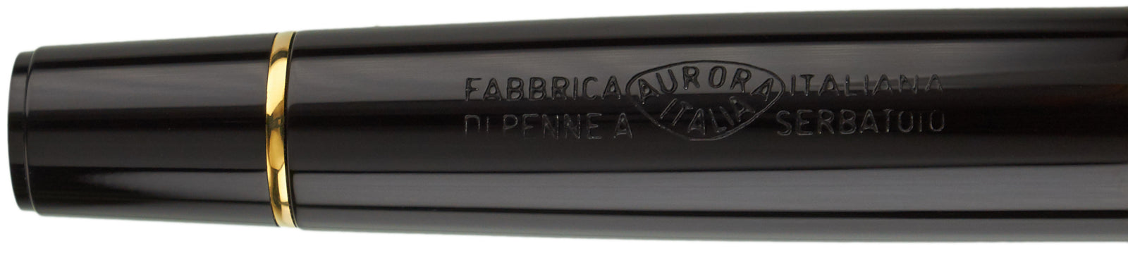 Aurora Optima Black Resin Silver Cap - nibs.com