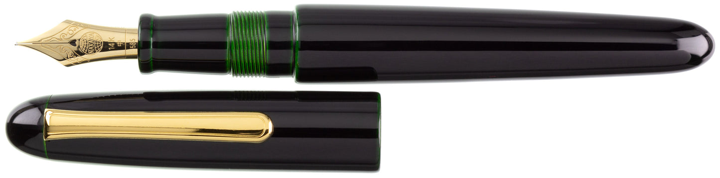 Nakaya Portable Writer Midori-tamenuri - nibs.com