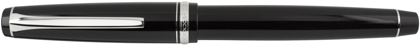 Pilot Falcon Resin Black Rhodium - nibs.com