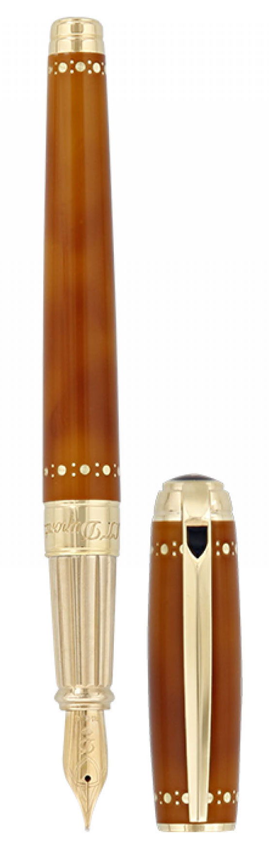 S.T. Dupont Line D Large Derby Gold - nibs.com