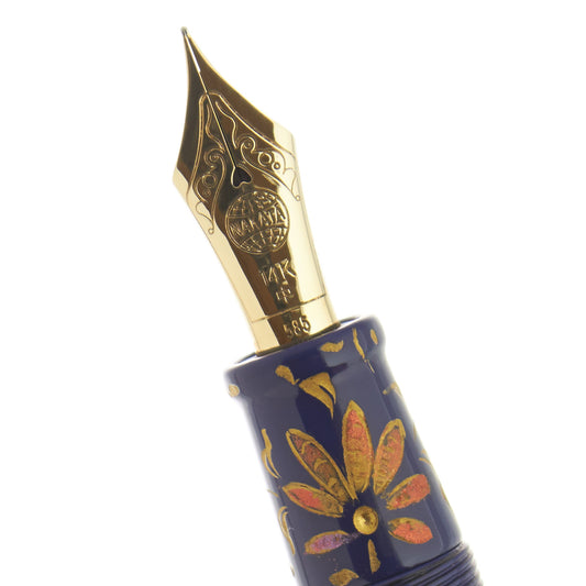 Nakaya Piccolo Cigar Chinkin Palmet Kikyo Colored Powders - nibs.com