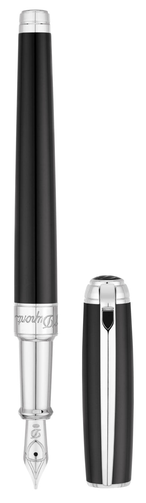 S.T. Dupont Line D Medium Palladium Black - nibs.com