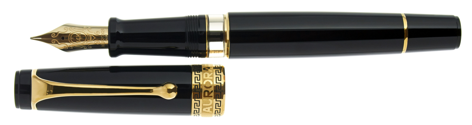 Aurora Optima Black Resin GFT Fountain Pen