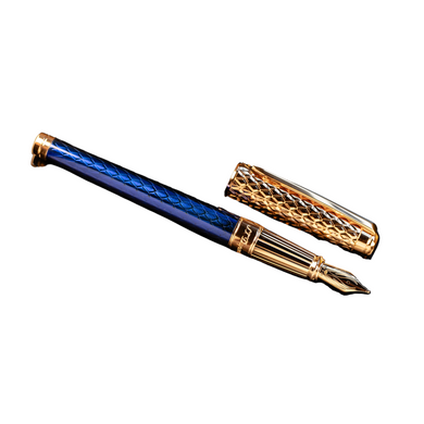 ST Dupont D Eternity ブルーラッカーボールペン 本体 S.T. Dupont Line D Eternity Blue & Rose Gold – Nibs.com
