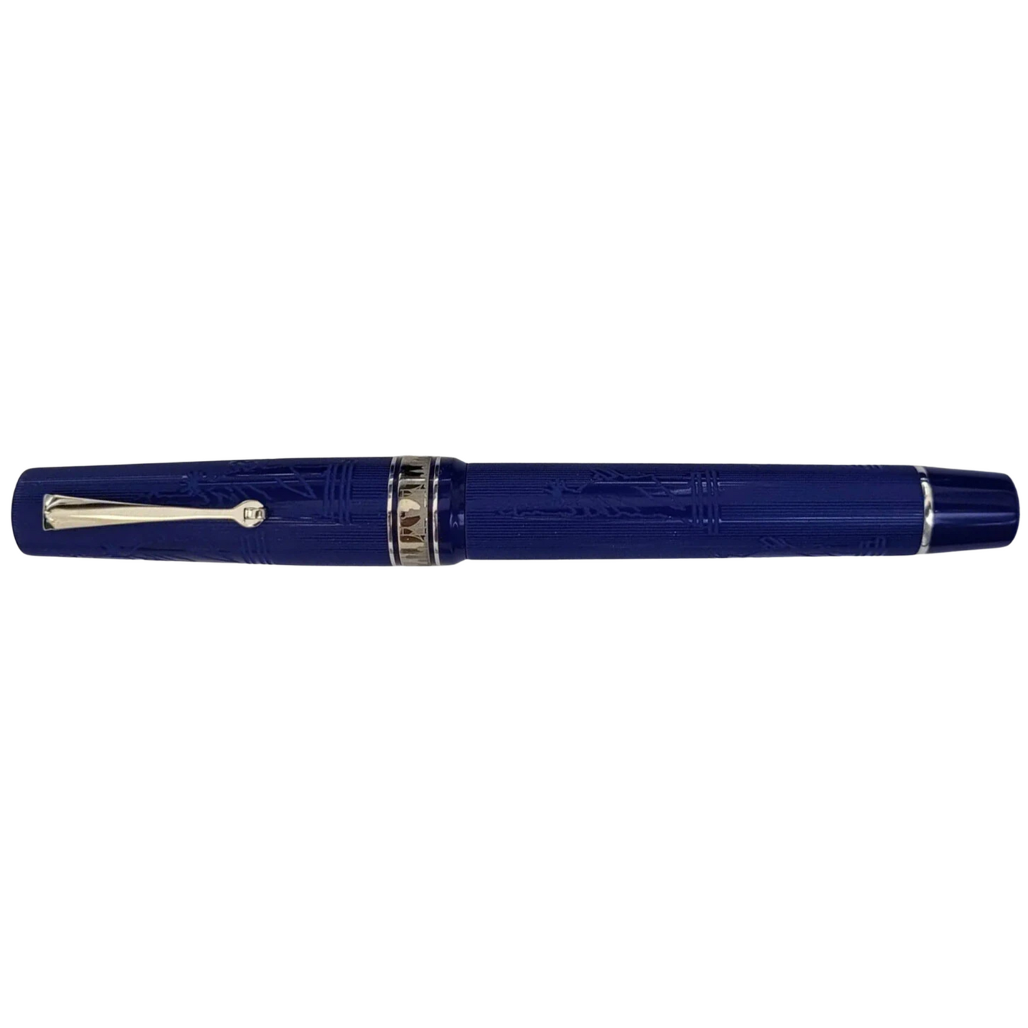 ASC Bologna Extra "I Love New York" Statue Of Liberty Chased Blue Ebonite Rhodium